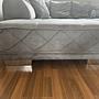 Sentina Ecksofa mit Rückenkissen Grau 1