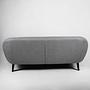Ritchie Sofa 3-Sitzer Chesterfield-Stil Pearl Grey 2