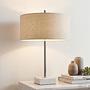 Table lamp Tivio 1-light linen marble 1