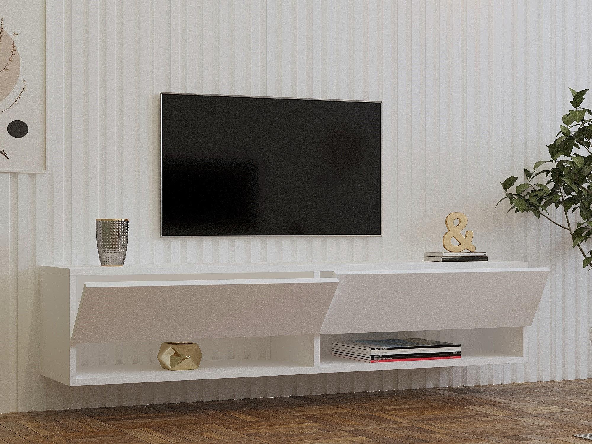 Arges TV Furniture White 3