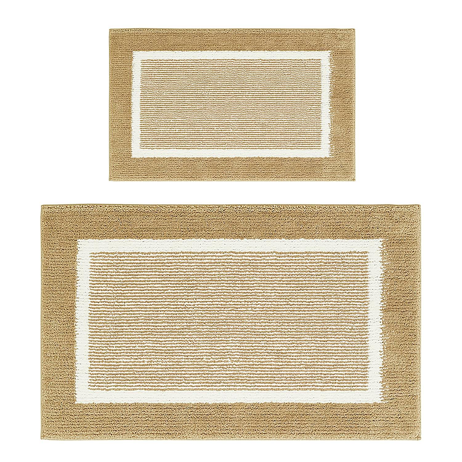 2x Badematte Taupe 0