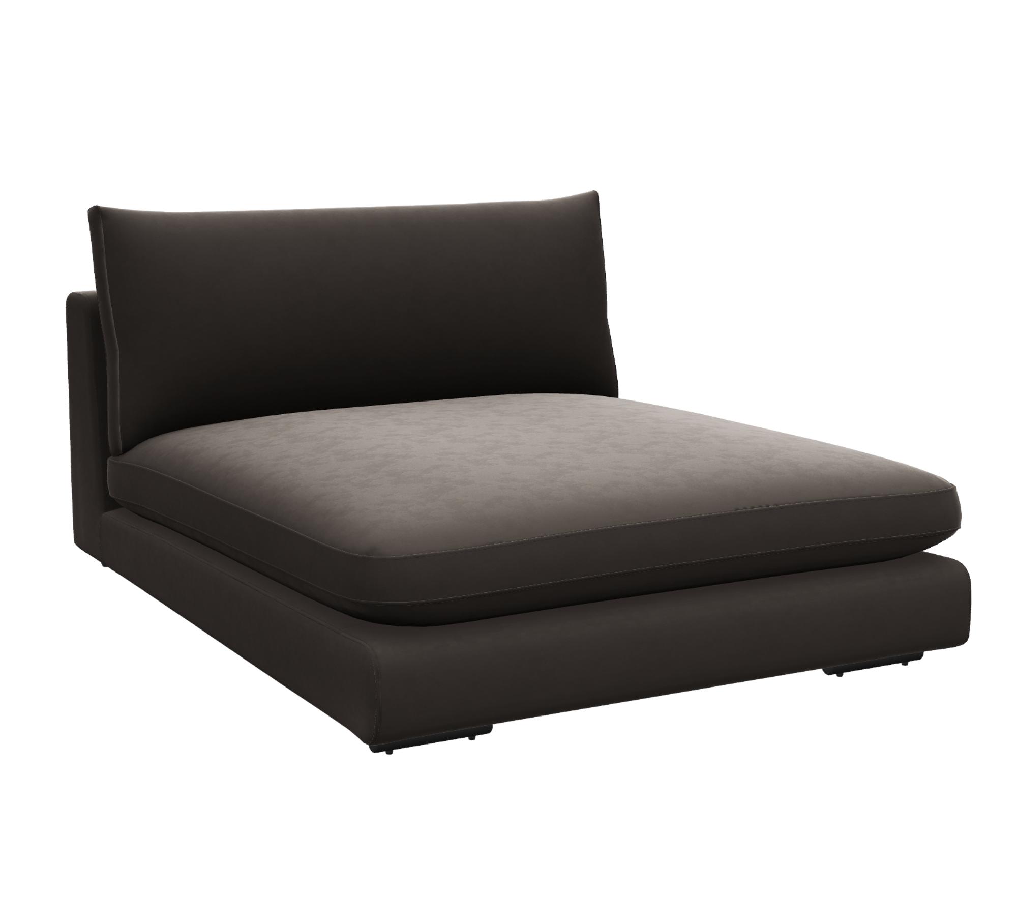 The Mammut Loveseat Aston Brown 28 Velvet fabric 0