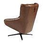 Sessel 5089 Drehbar Leder Cognacbraun 7