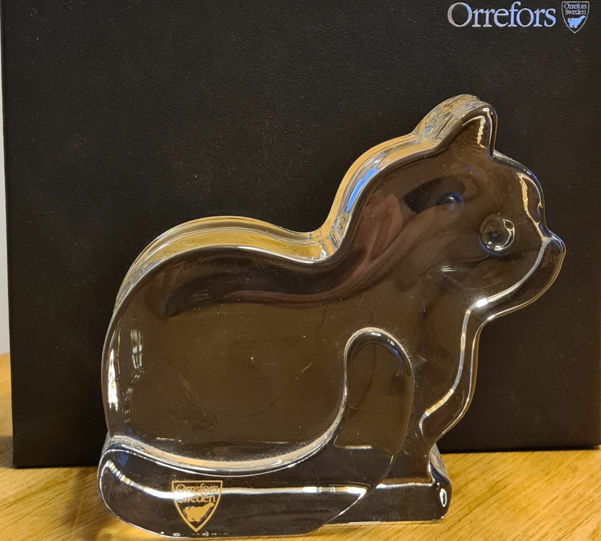 Orrefors Glasfigur Katze 0