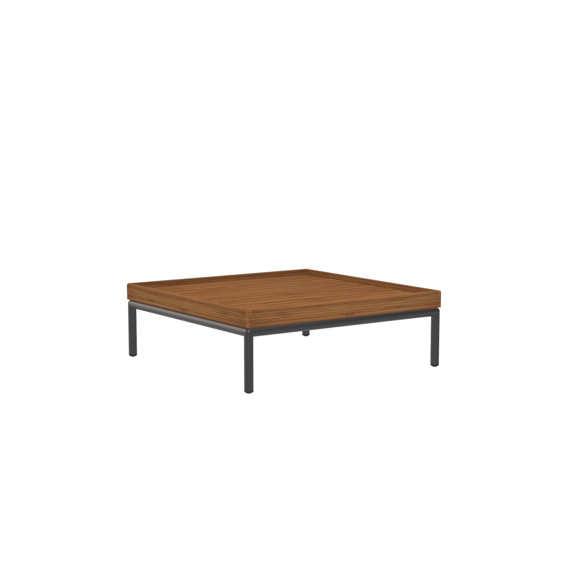 2x LEVEL Sofa Links, Sofa Rechts & Couchtisch Dunkelgrau 4