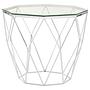 Allure Tempered Glass und Chrome Sechseck Beistelltisch
 0