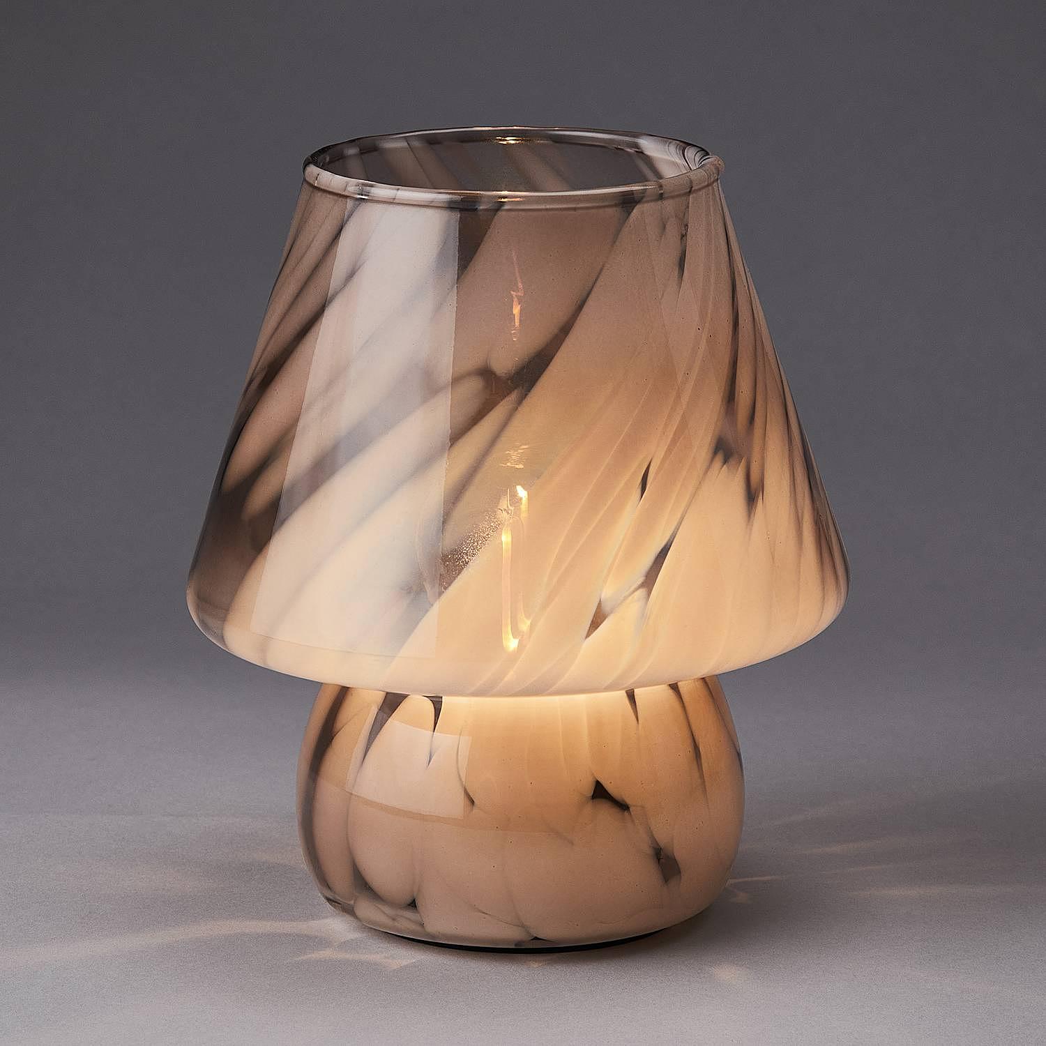 LED-Leuchte Farbglas Beige 0