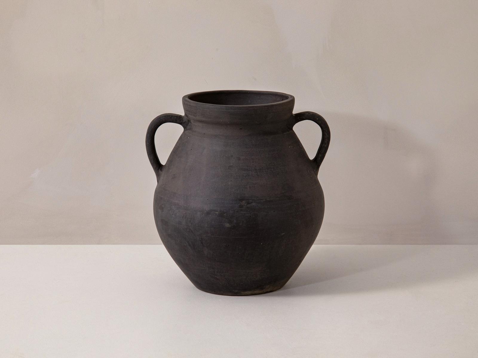 Nice Flower Pot Ceramic Black 0