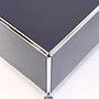 Lowboard 1x1 mit Rollen Stahlblau 6