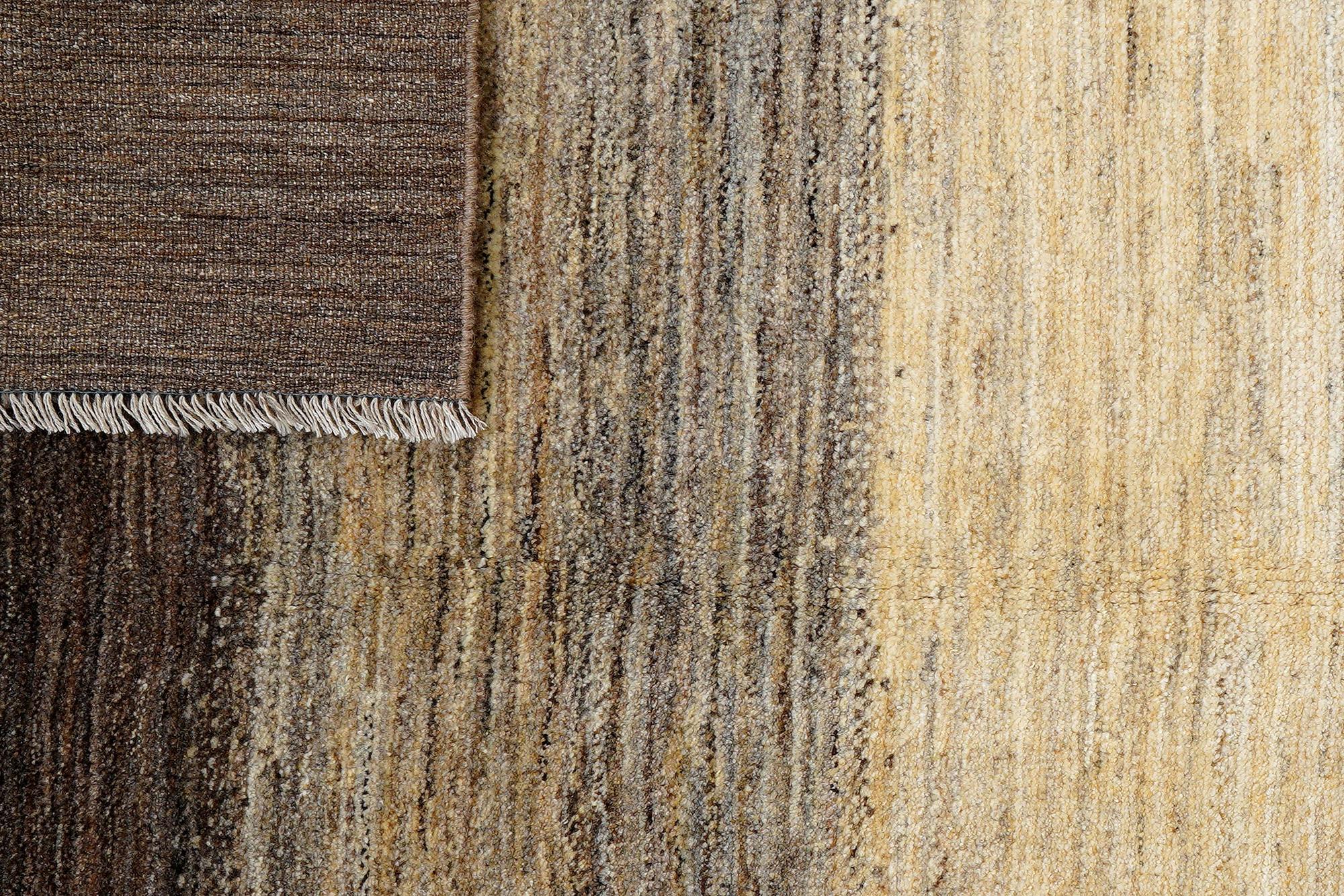 Gabbeh Teppich Wolle Beige 5