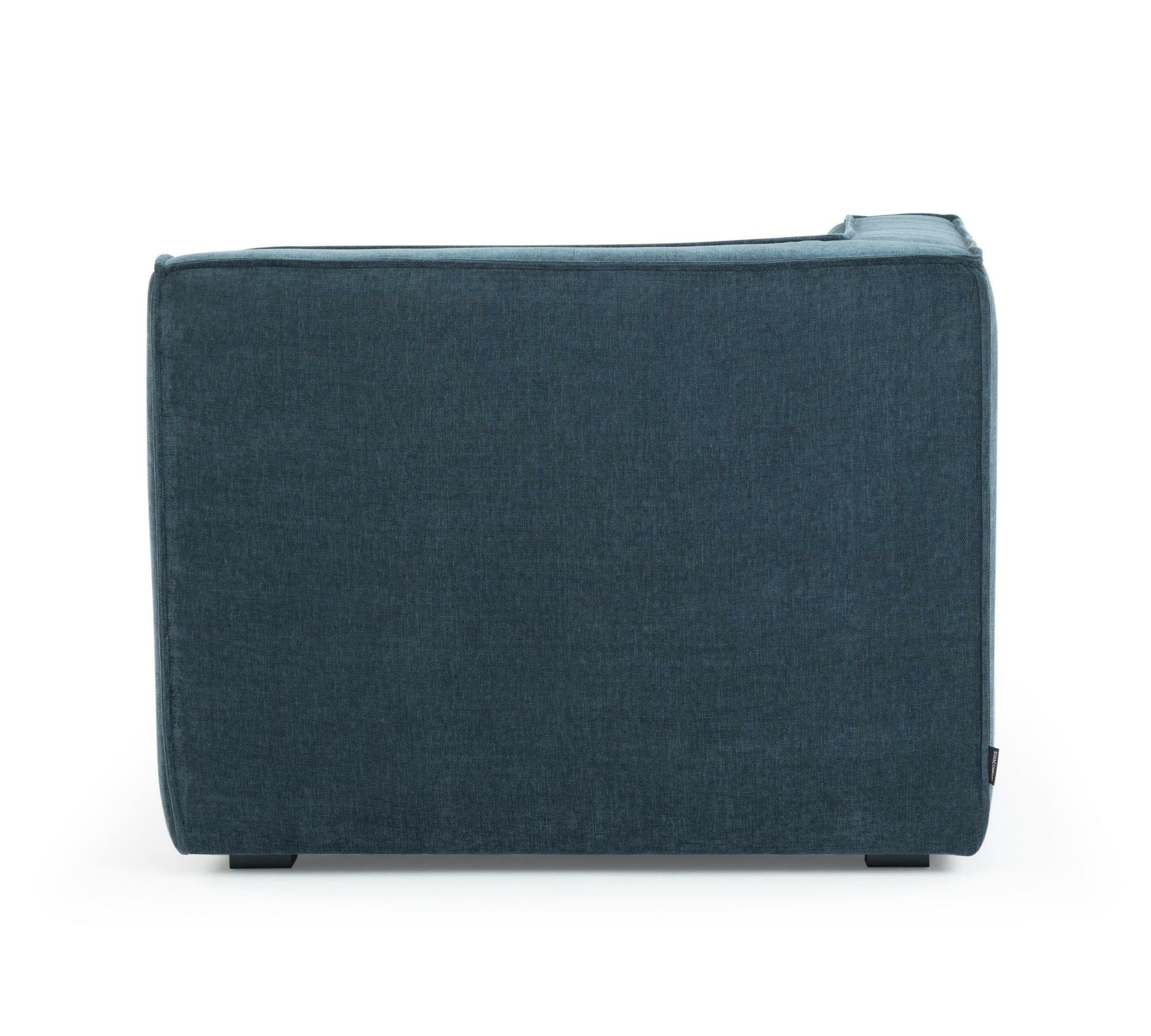 Dane 1-Sitzer Eckmodul Links Danny Dusty Blue 3