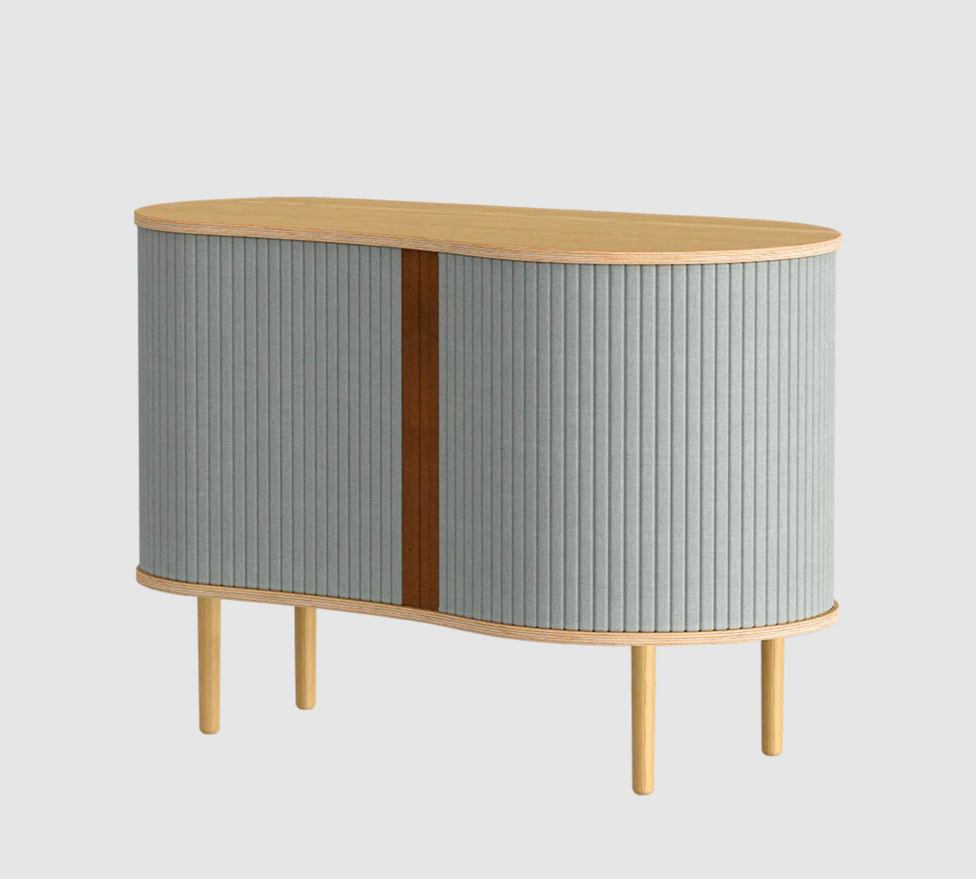 Audacious Sideboard Holz Textil Grau 0