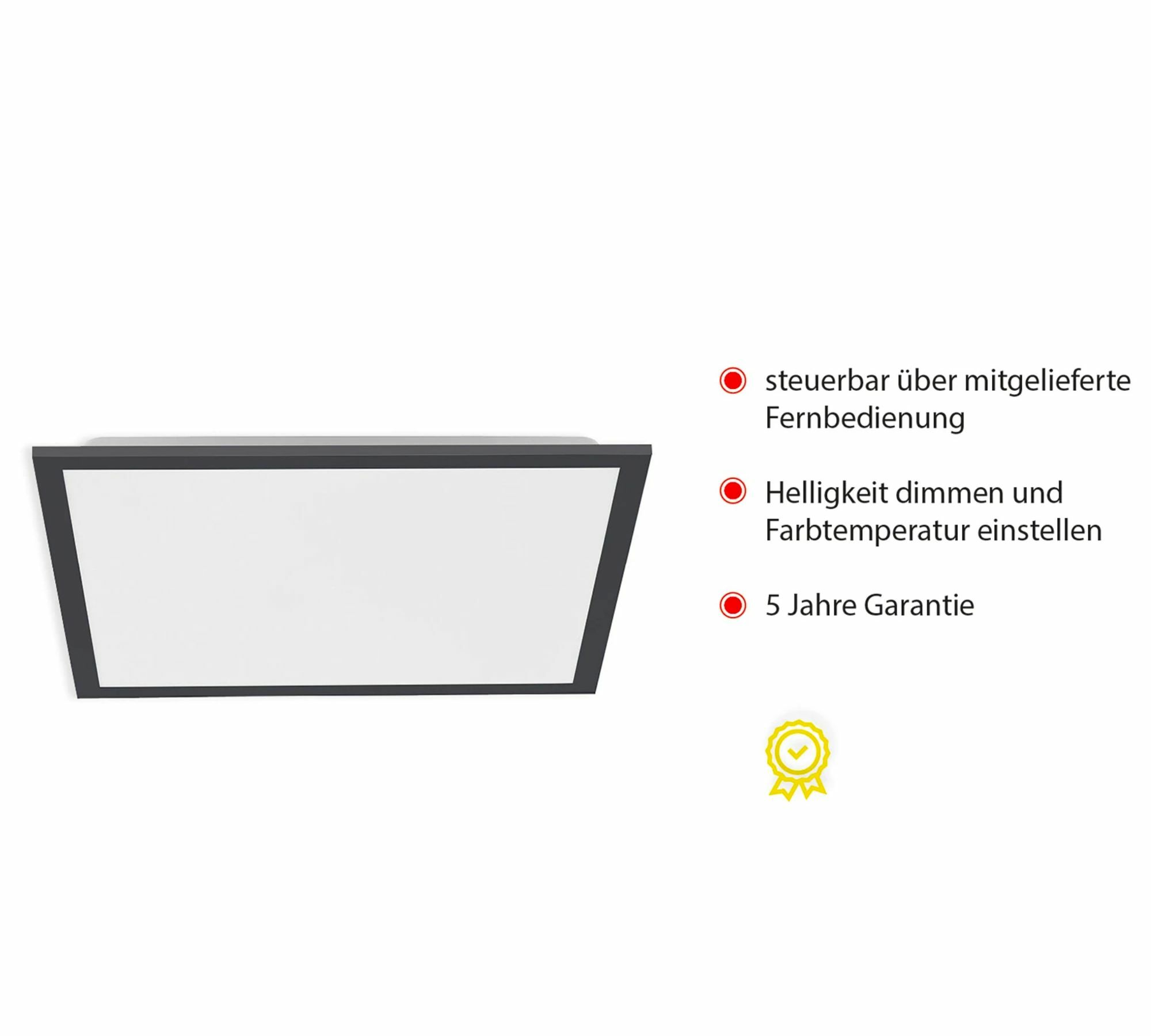 LED Deckenleuchte 1-flammig Kunststoff Aluminium 4
