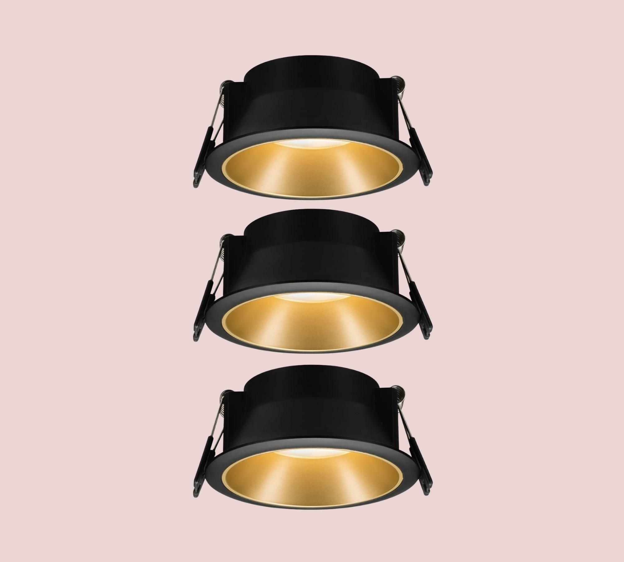 LED-Einbauleuchte Gold 1
