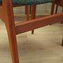 6x Dining chairs teak 1960s 8