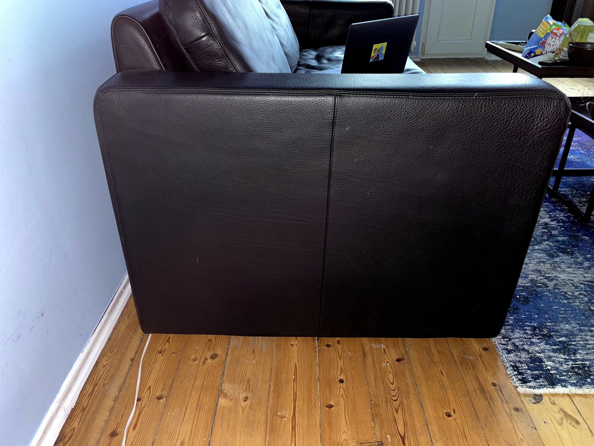 Conseta Sofa 2-seater Leather Black 2