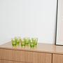 Glassware Set Green 1980s 1