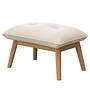 Enyo Polsterhocker  Webstoff Saia Beige 0