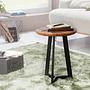 Quinton Side Table Rosewood Iron 2