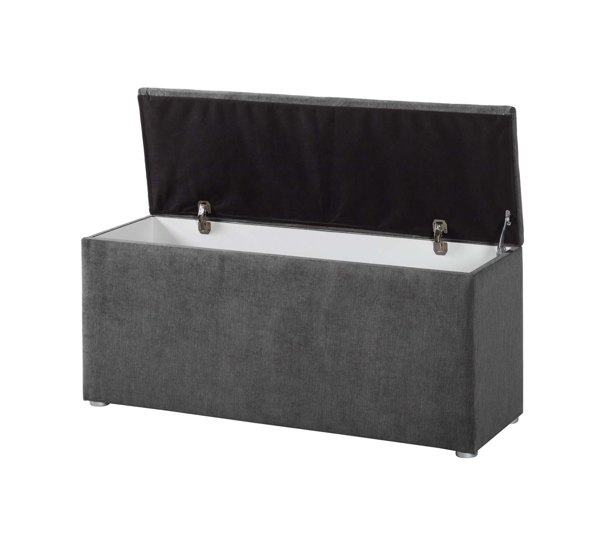 Betttruhe Velours Anthrazit 4