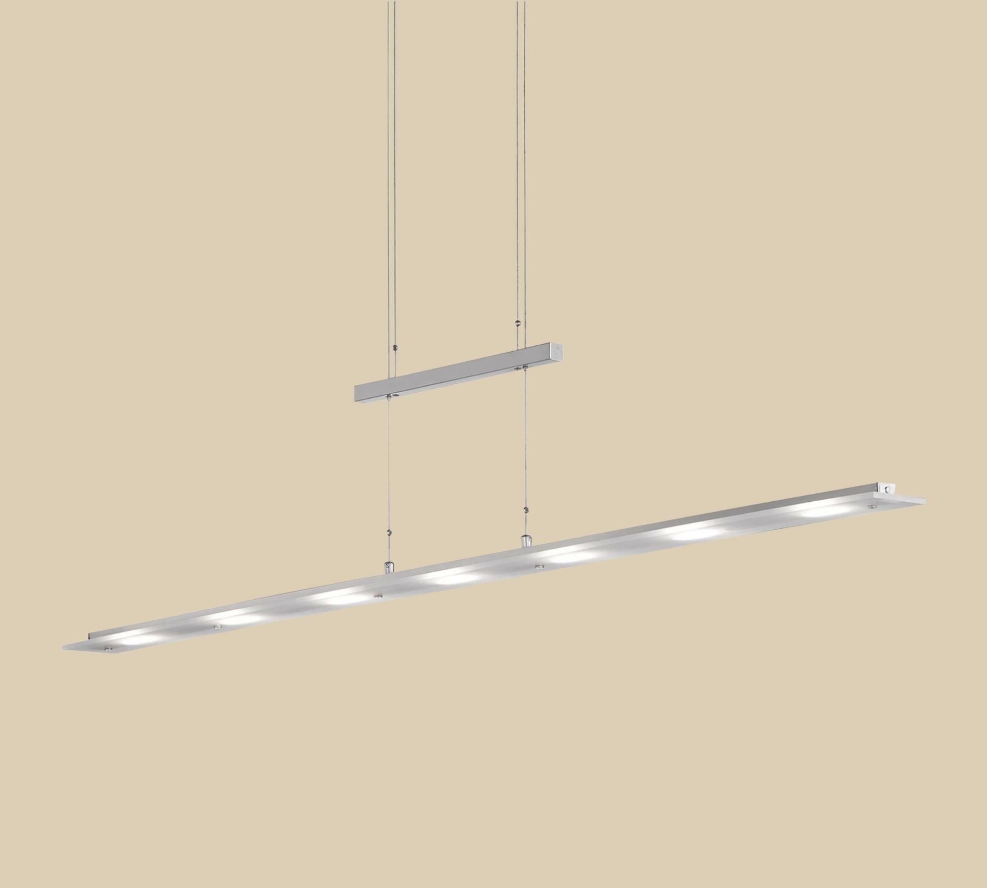LED-Pendelleuchte Stabdesign Silber 0
