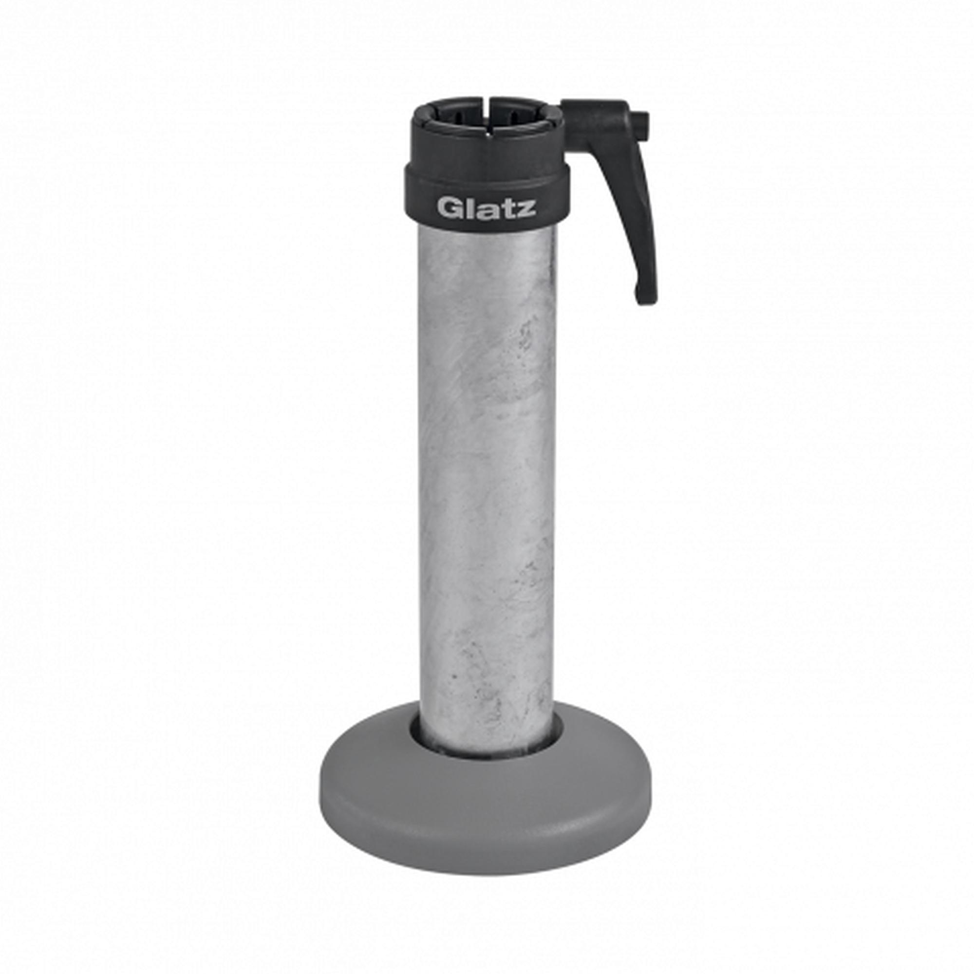 Sockel M4 Standrohr P+ Stahl Verzinkt Silber 120kg 1