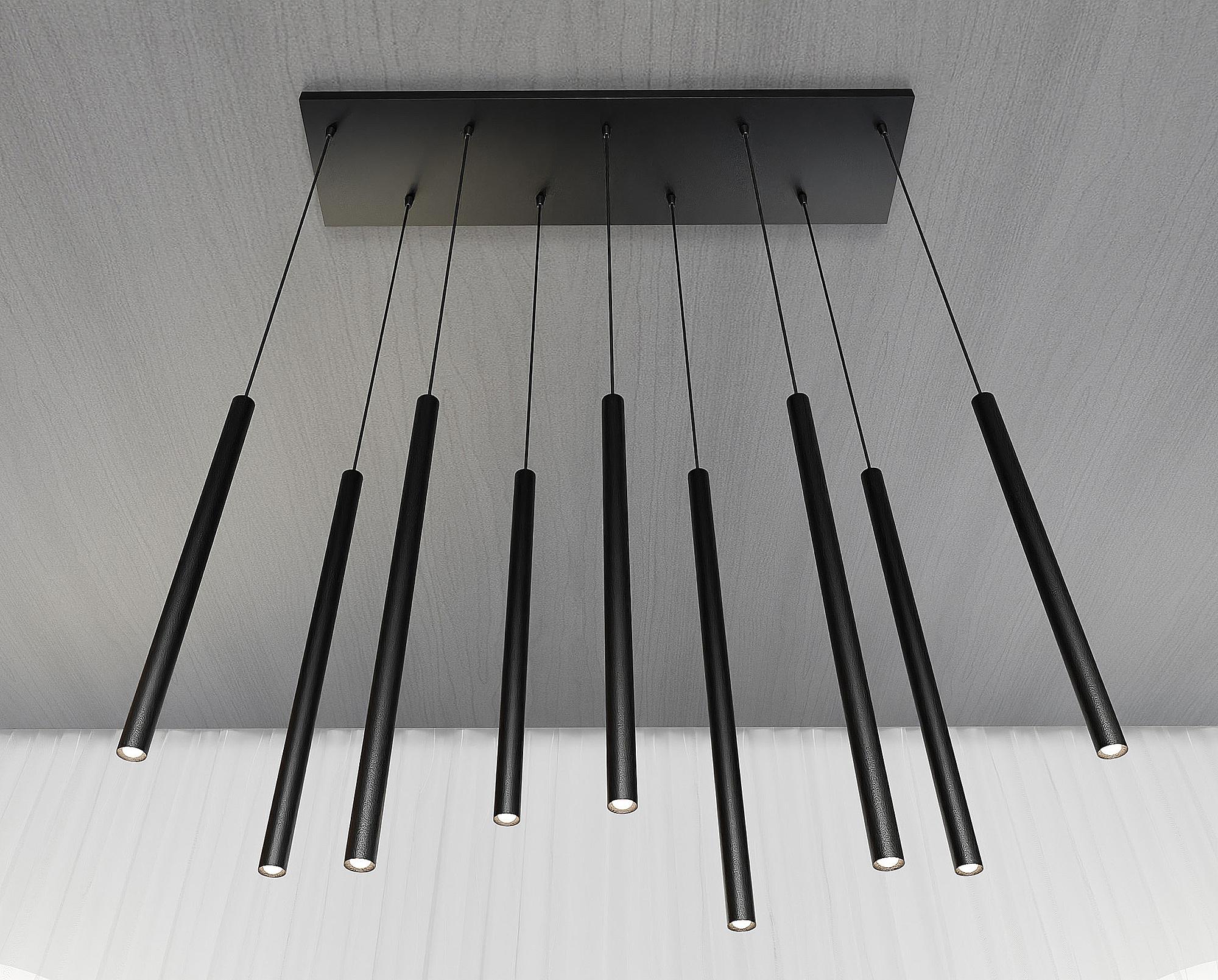 Pendant Light Selter Type B 9-Light Black 3
