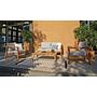 Lucca Sofa- und Couchtischset Teakholz 2