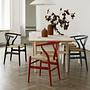 CH24 Soft Wishbone Dining Chair Beech Wood Slate Grey 1