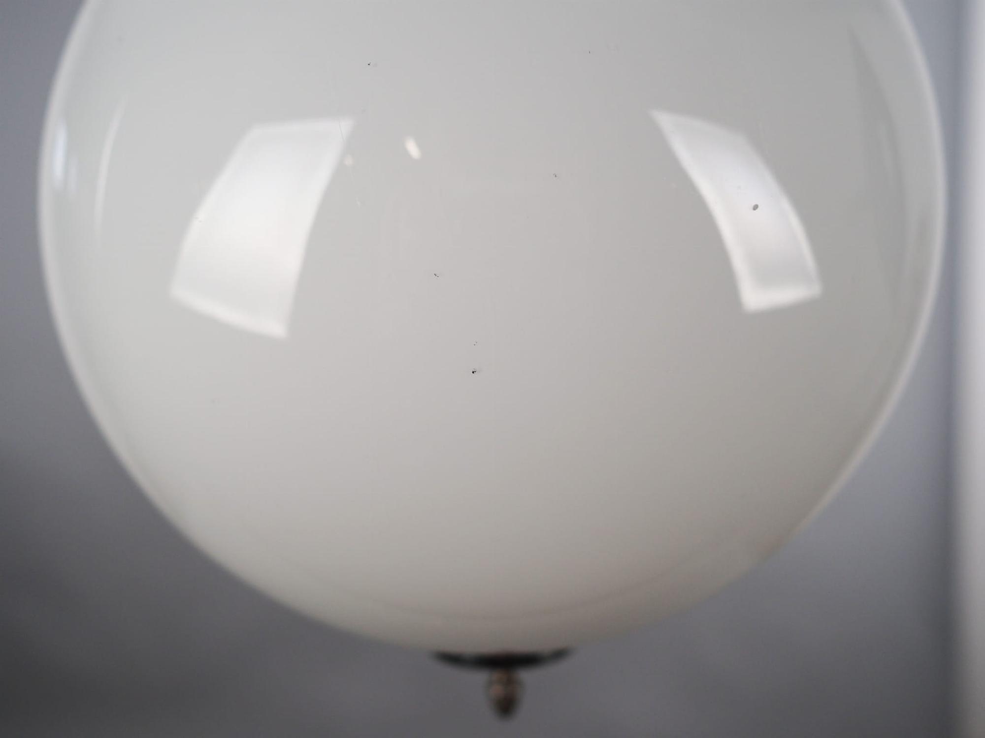 Pendant lamp glass metal 1970s 6