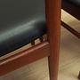 4x Vintage Dining Chair Teak Wood 1960s 13