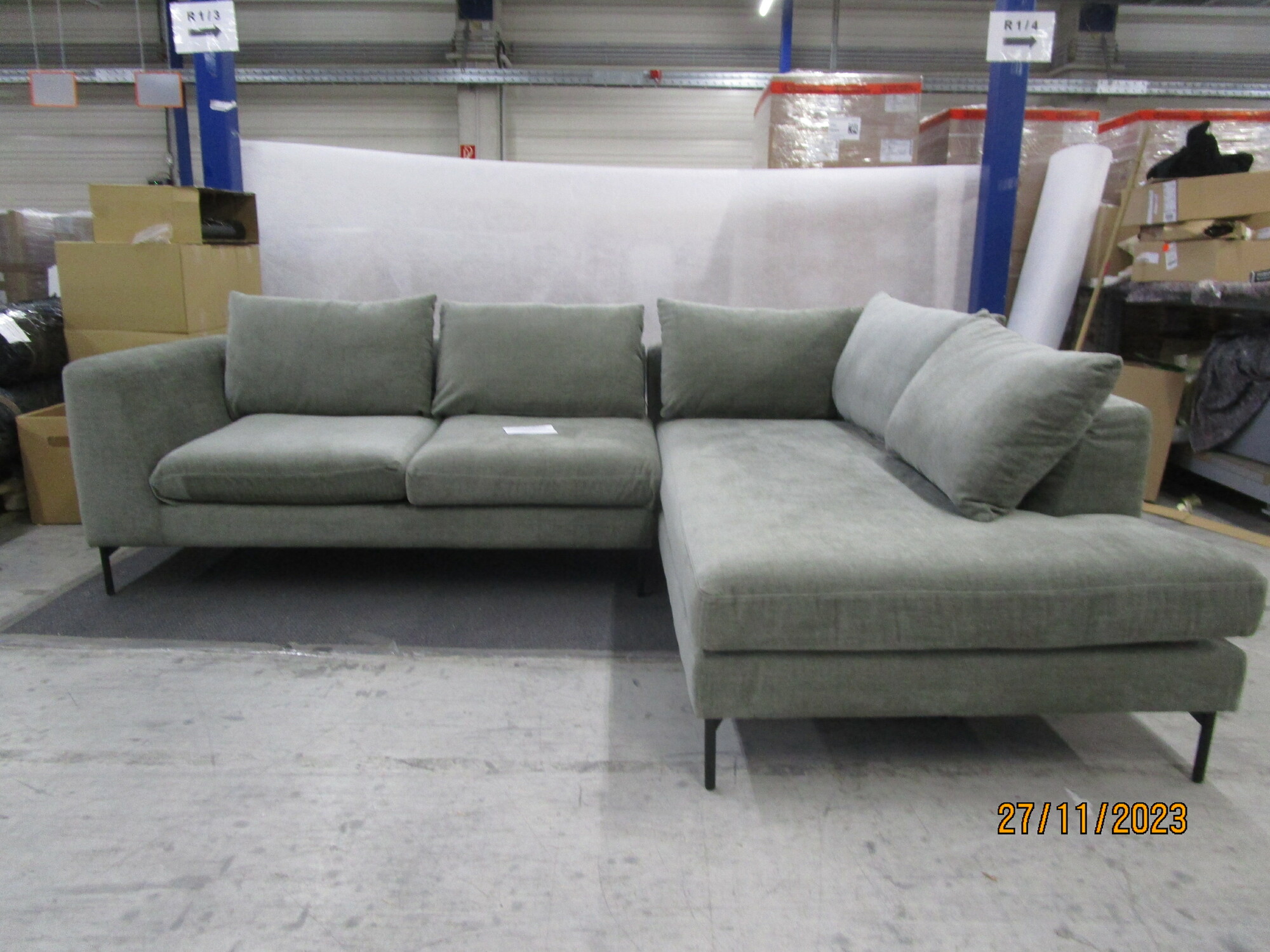 Noa Ecksofa Rechts Planet Grey Green 6