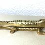 Vintage Nussknacker Krokodil Messing 2