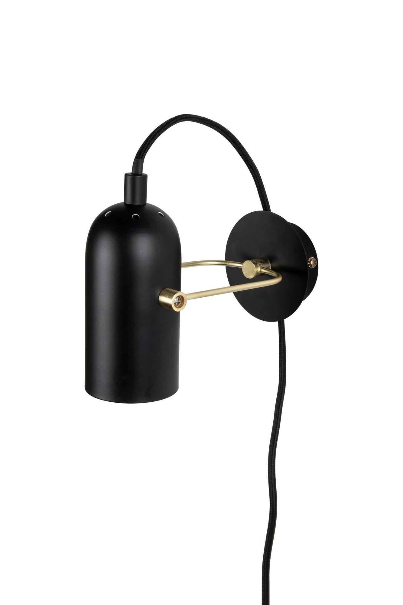 Swan Mini Wall Lamp Black 2