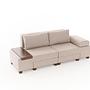 Perenna Sofa 3-Sitzer Leinen Creme 3