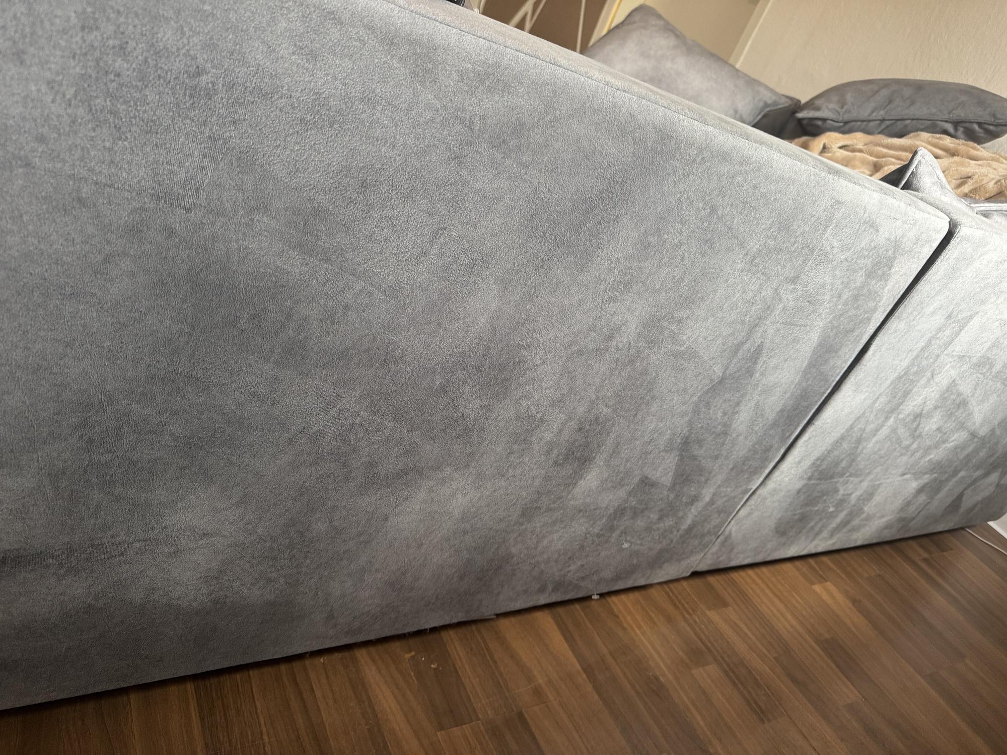 Sentina Ecksofa mit Rückenkissen Grau 2