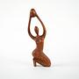 Sculpture Woman Teak 1970s 3
