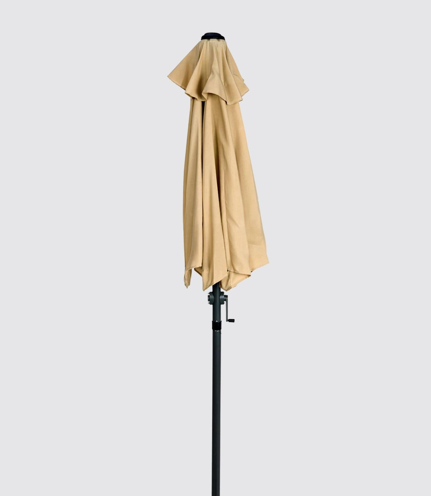 Sonnenschirm Klappbar Aluminium Beige 4