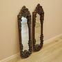 Mirror in Brown Wooden Frame 1960s 9