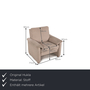 Sofa 3-Sitzer Garnitur Stoff Beige inkl. Sessel 3