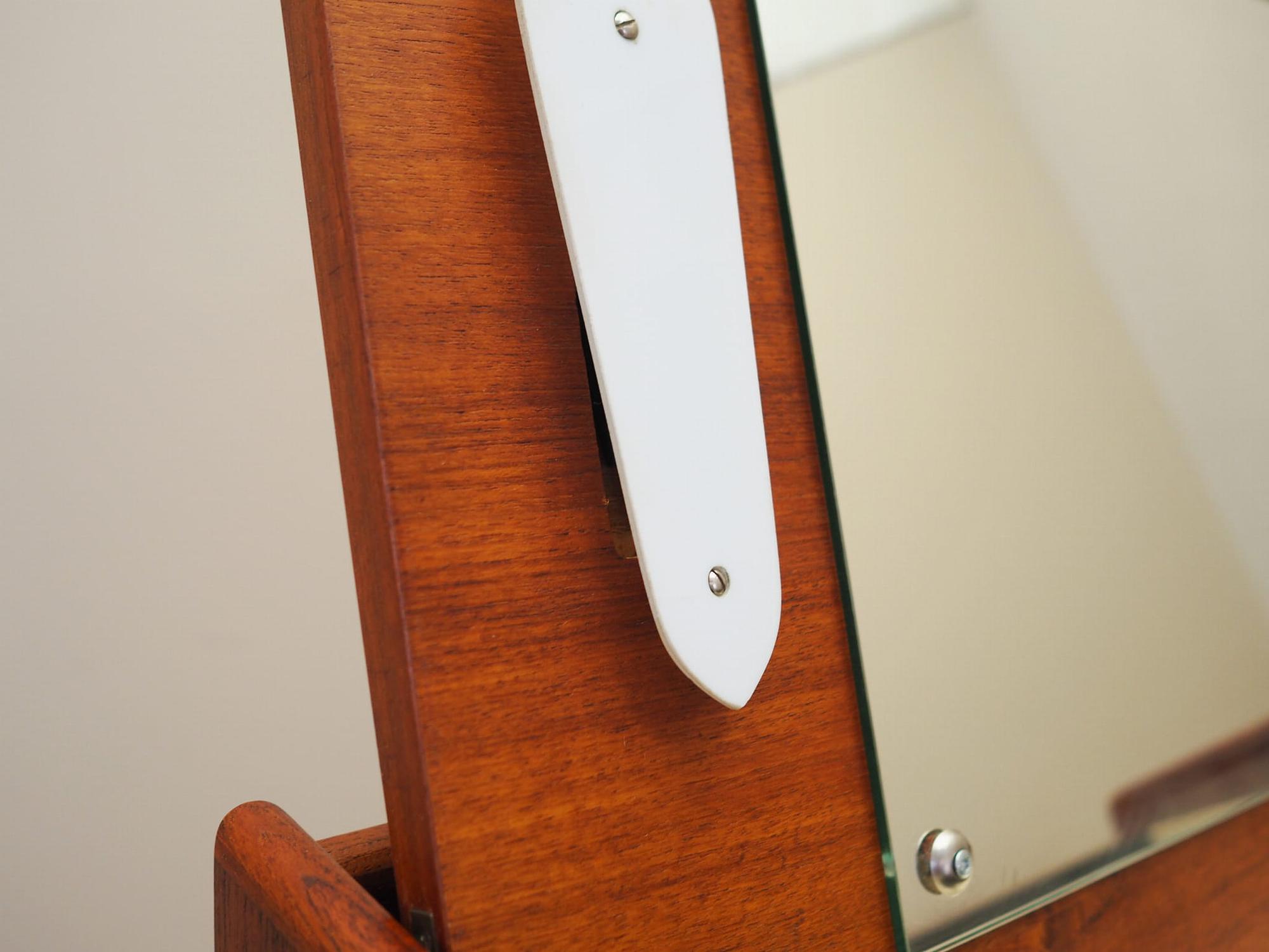 Vintage Kommode Teakholz Braun 1970er Jahre 14