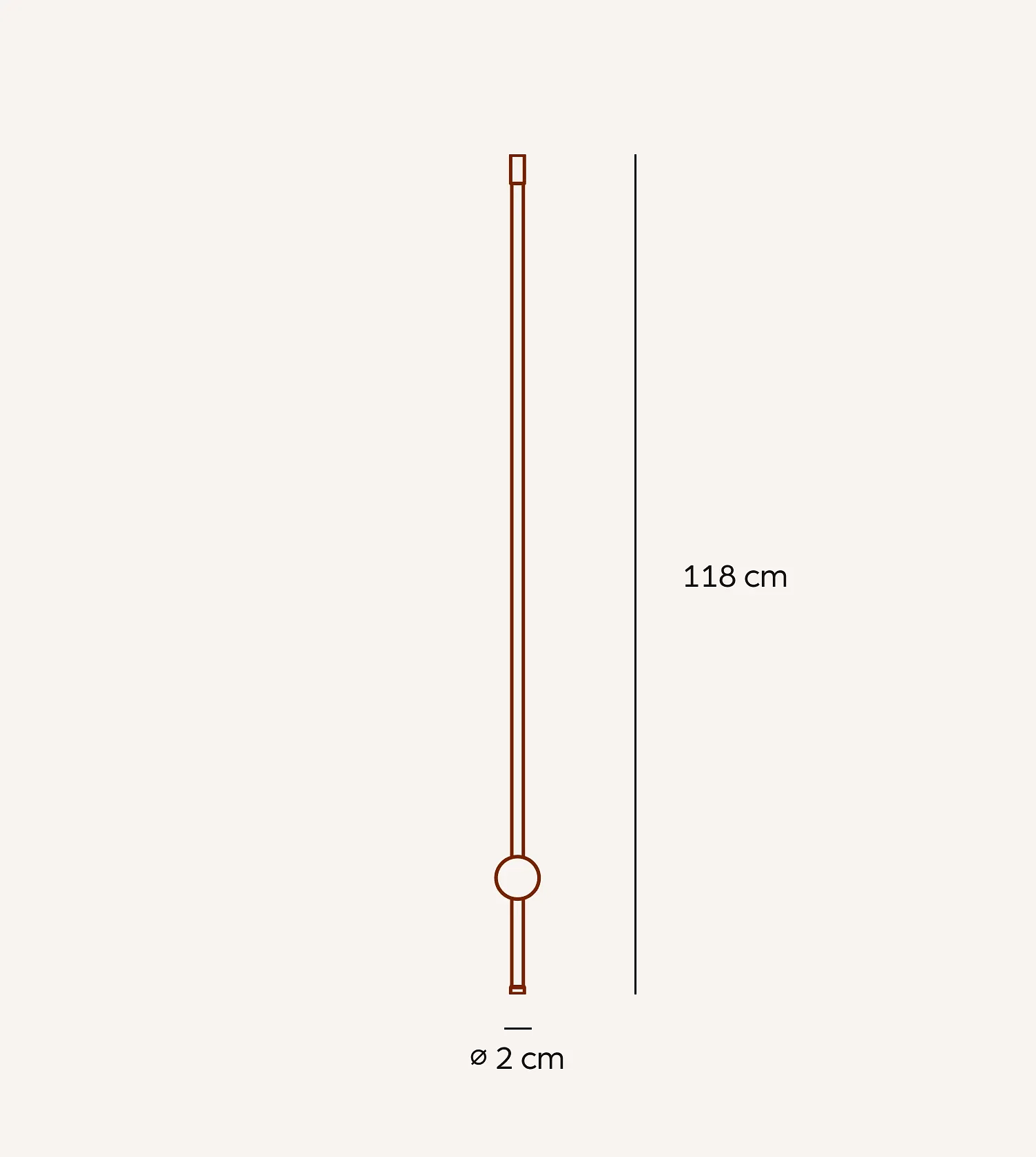 Dimmable LED Wall Lamp PERSEIS Groß Standard Black 8