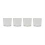 4x Kuki Glas Transparent 0