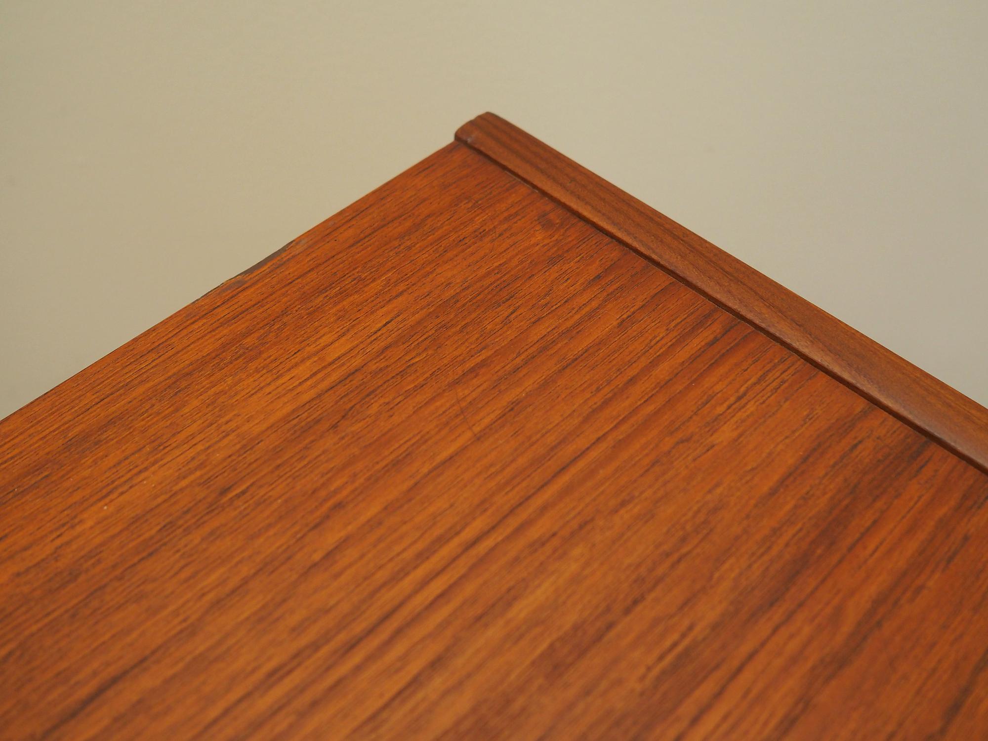 Chest of drawers Teak wood 1970s 8