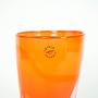 Glass vase 1970s Orange 3