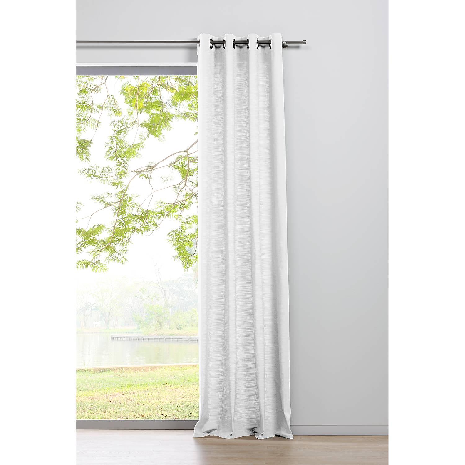 Ösenschal Balance Polyester Weiß 135 x 245 cm 2