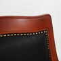 Chair Wood Leather Black 1970s 9
