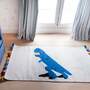 Kinder-Teppich Dinosaurier Blau 90 x 150 cm 2