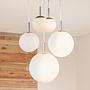 Balla 5-light pendant light milk glass  0