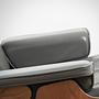 Eames Lounge Chair XL & Ottoman Leder Umbragrau 5